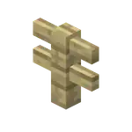 Birch Fence.png: Infobox image for Wooden Fence the block in Minecraft