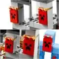 Red creeper banners from The Fortress and The Ice Spikes