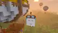 Zuri building on a happy ghast.
