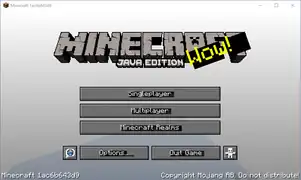 A glitched menu.