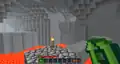 Crossing a lava pit using the time travel mechanic.