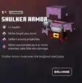 Shulker armor within the inventory.