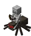A spider jockey in Bedrock Edition.