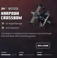 A harpoon crossbow within the inventory.