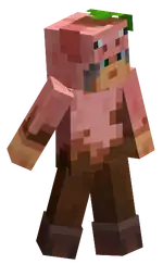 Pig Onesie.png: Infobox image for Pig Onesie the dungeons cosmetic in Minecraft