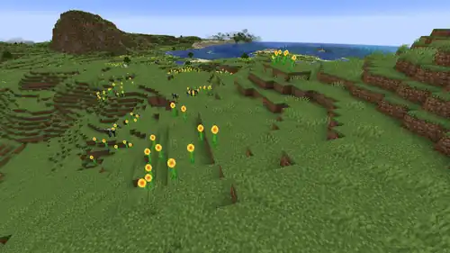 Sunflower Plains.png: Infobox image for Sunflower Plains the biome in Minecraft