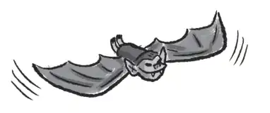 Bat Woodsword.png: Infobox image for Bats (Woodsword Chronicles) the species in Minecraft
