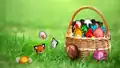 Minecraft spawn eggs in a basket