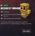 Beenest armor within the inventory.