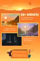 Page 2 of the launch pamphlet, listing off biomes and the locator bar.