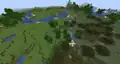 A small flower forest surrounded by many different biomes.