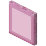 Hardened Pink Stained Glass Pane.png: Infobox image for Hardened Stained Glass Pane the block in Minecraft