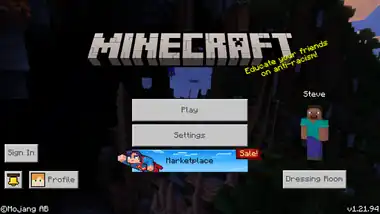 Bedrock 1.21.94.png: Infobox image for Minecraft the program in Minecraft