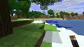 An old image of biomes work-in-progress. Biome grass colors have not been implemented at this point.