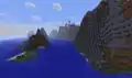 The first image of a stony shore (then called cliff) biome, provided by Jeb.