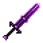 Obsidian Claymore Sprite MCD.png: Infobox image for Obsidian Claymore the dungeons item in Minecraft