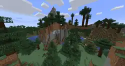 Taiga Mountains.png: Infobox image for Taiga Mountains the biome in Minecraft