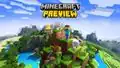 Old Minecraft Preview horizontal key art with old logo.