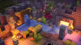 MCD Flooded Temple (Entrance).png: Infobox image for Flooded Temple the dungeons mission in Minecraft