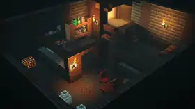 MCD Mountain Cabin Secret.png: Infobox image for Mountain Cabin Basement the dungeons mission in Minecraft