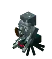 A stray cave spider jockey.‌[Bedrock Edition only]