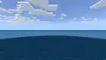 The thumbnail for the "Water World" preset in Bedrock Edition.