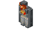 The animation that plays when a furnace golem lights blocks on fire.
