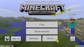 Pocket Edition 0.16.0 build 3.png: Infobox image for v0.15.90 alpha build 1 the version in Minecraft