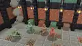 The oxidation stages of copper golems.