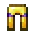 Invicon Amethyst Trim Golden Leggings.png: Inventory sprite for Amethyst Trim Golden Leggings in Minecraft as shown in-game linking to Amethyst Trim Golden Leggings with description: Golden Leggings Upgrade:  Armor Trim  Amethyst Material When on Legs: +3 Armor