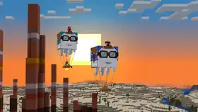 SummerDrop Leash A.jpeg: Infobox image for Chase the Skies the theme in Minecraft