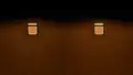 A comparison of a sea lantern with bloom set to 0% (left) and 100% (right).