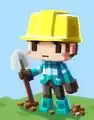 Character concept art for Minecraft by Dock.