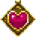 Love Medallion artifact.png: Infobox image for Love Medallion the dungeons item in Minecraft