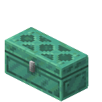 Large Oxidized Copper Chest.gif: Infobox image for Copper Chest the block in Minecraft