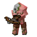 Tier 1 Zombified Piglin Hunter attacking.