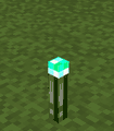 The particles emitted by an underwater torch.