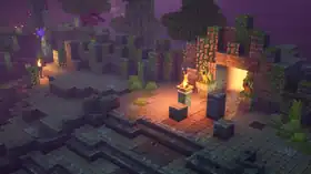 MCD Steam Chamber (Entrance).png: Infobox image for Steamy Chamber the dungeons mission in Minecraft