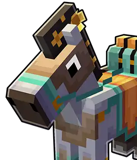 Carrot Commander Horse Select Icon MCL.png: Infobox image for Carrot Commander Horse the legends skin in Minecraft