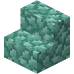 Prismarine Stairs.png: Infobox image for Prismarine Stairs the block in Minecraft