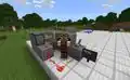 Olivia using a scarce amount of redstone dust.
