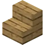 Oak Stairs (N) JE6.png: Infobox image for Oak Wood Stairs the block in Minecraft