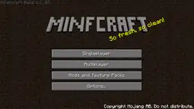Minfcraft.png: Infobox image for Minecraft Beta 1.2_02 the version in Minecraft