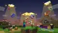 Promotional banner showing Steve, Alex, Efe, and Kai using various custom add-on items.[7]