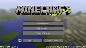 Java Edition 12w06a.png: Infobox image for Minecraft 12w06a the version in Minecraft