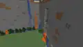 A part of the usual world that was not properly deleted staying in a superflat world.