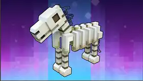Skeletal Horse Screenshot MCL.png: Infobox image for Skeletal Horse the legends skin in Minecraft