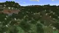 A birch forest hills single biome world.