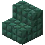 Dark Prismarine Stairs.png: Infobox image for Dark Prismarine Stairs the block in Minecraft