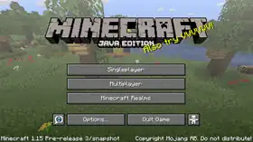 Java Edition 1.15 Pre-release 3.png: Infobox image for Minecraft 1.15 Pre-release 3 the version in Minecraft